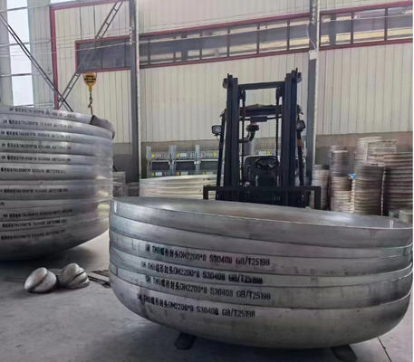 3MM 6000MM Cabeça de recipiente de aço inoxidável PED Cabeça de tanque semi-elíptica