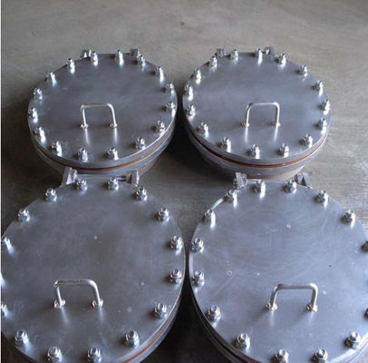Tanque de água recipiente de pressão terminações de prato tampa 16 mm espessura aço inoxidável