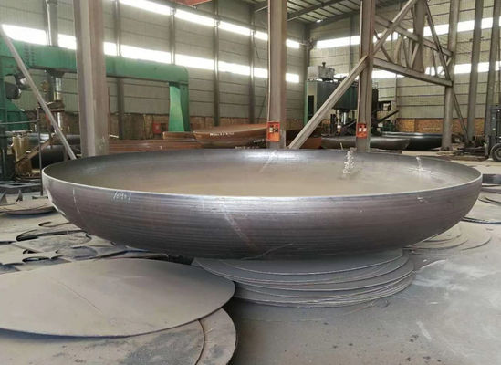 Cabeças de tanque hemisféricas de espessura de 6 mm com opções personalizáveis de flanges e pratos