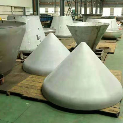 Cabeças de tanque de grande diâmetro com 6 mm de comprimento e até 168 polegadas de diâmetro