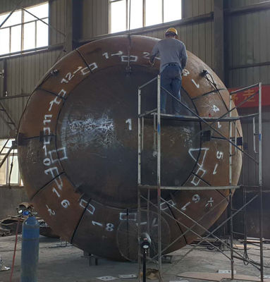 Navio de pressão Cabeças de tanque hemisféricas ANSI Fim do prato 2100mm Diâmetro