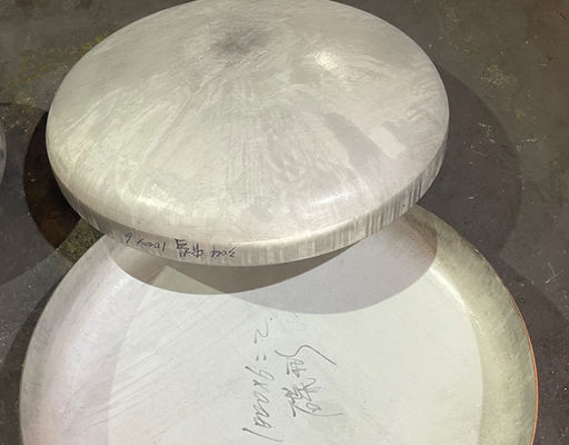 Nave cilíndrica cabeça de tanque polida cabeça de fundo plana 50 mm de espessura