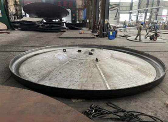 Indústria Cabeça plana de recipiente de aço carbono aço inoxidável Cabeça plana de fundo