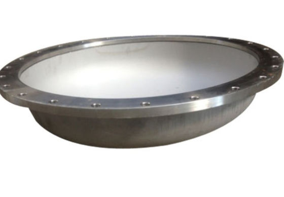 Aço inoxidável Flanged cabeças de prato conique borda com forma de prato plano