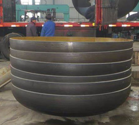 Soldadura de aço carbono Cabeças revestidas Cap Oval Cabeça plana de fundo Grande diâmetro