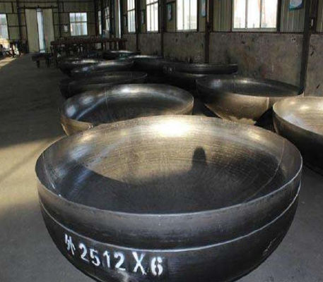 Q235 Cabeças do tanque de aço carbono Espessura de 5 mm Especificação personalizada