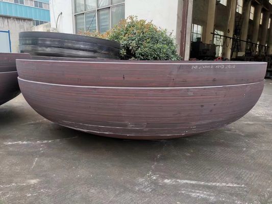 Superfície de revestimento polida em forma de cone, cúpula, borda inclinada, cabeça semi-elíptica com ligação soldada
