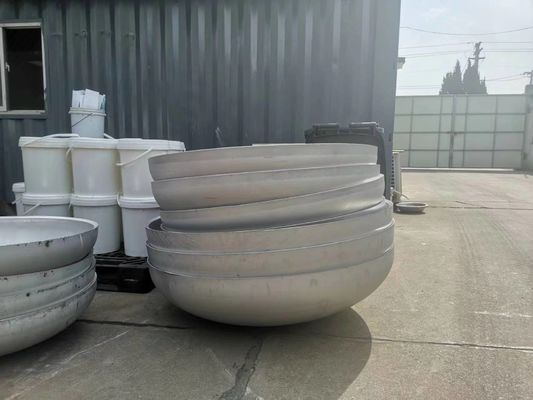 Superfície de revestimento polida em forma de cone, cúpula, borda inclinada, cabeça semi-elíptica com ligação soldada