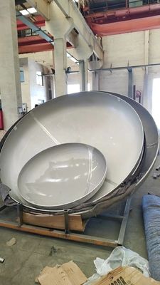 Cabeças de tanque hemisféricas de formação a quente, de aço carbono, para ligação de solda