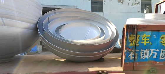Cabeças de tanque hemisféricas de formação a quente, de aço carbono, para ligação de solda
